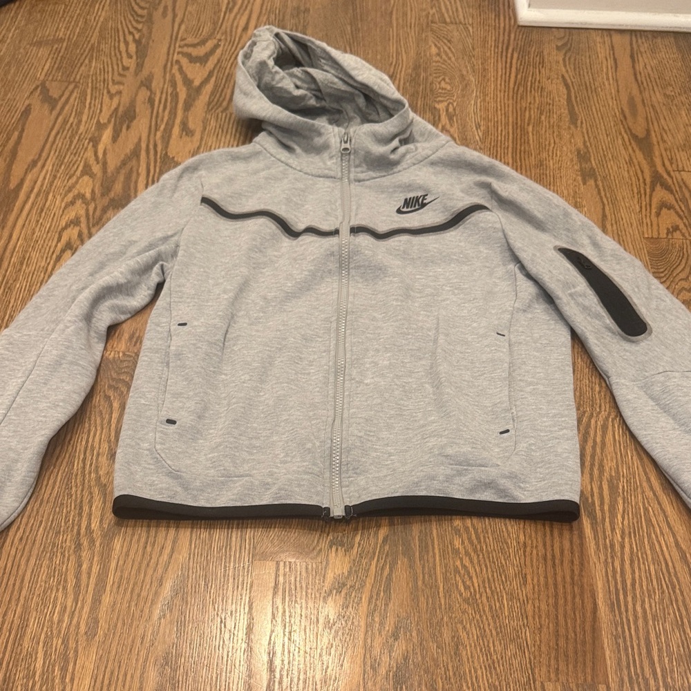 Nike Kids Gray Zip-Up Hoodie